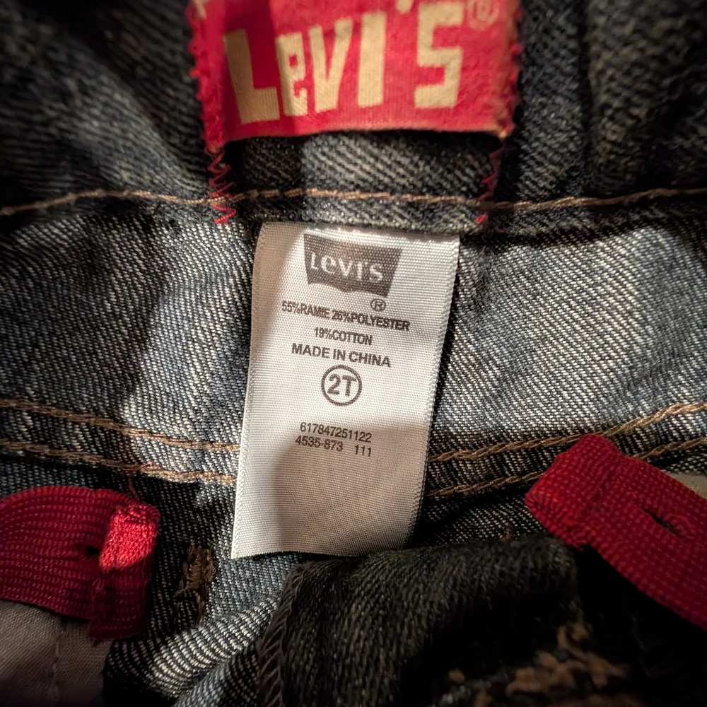 Levi's 2T Kids Charcoal Denim Shorts